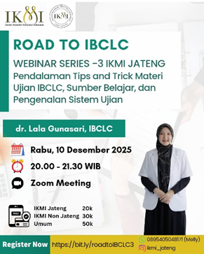 ROAD TO IBCLC WEBINAR SERIES 3 IKMI JATENG